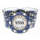 25 Jetons de poker MC EAST GOLD 500