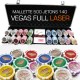 Mallette 500 jetons de poker VEGAS FULL Laser 14g