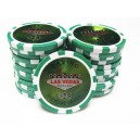 25 jetons 14 gr. vegas laser vert 25