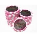 25 jetons 14 gr. vegas laser ROSE 5000