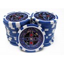 25 jetons de poker ULTIMATE BLEU 10