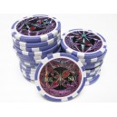 25 jetons de poker ultimate violet 500