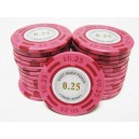 25 jetons de poker mc east dollar 25cts